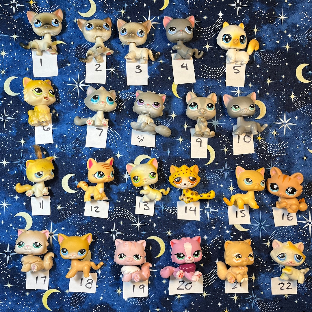 22 Rare Retired Hard to Find Littlest Pet Shop LPS Figures Cats and