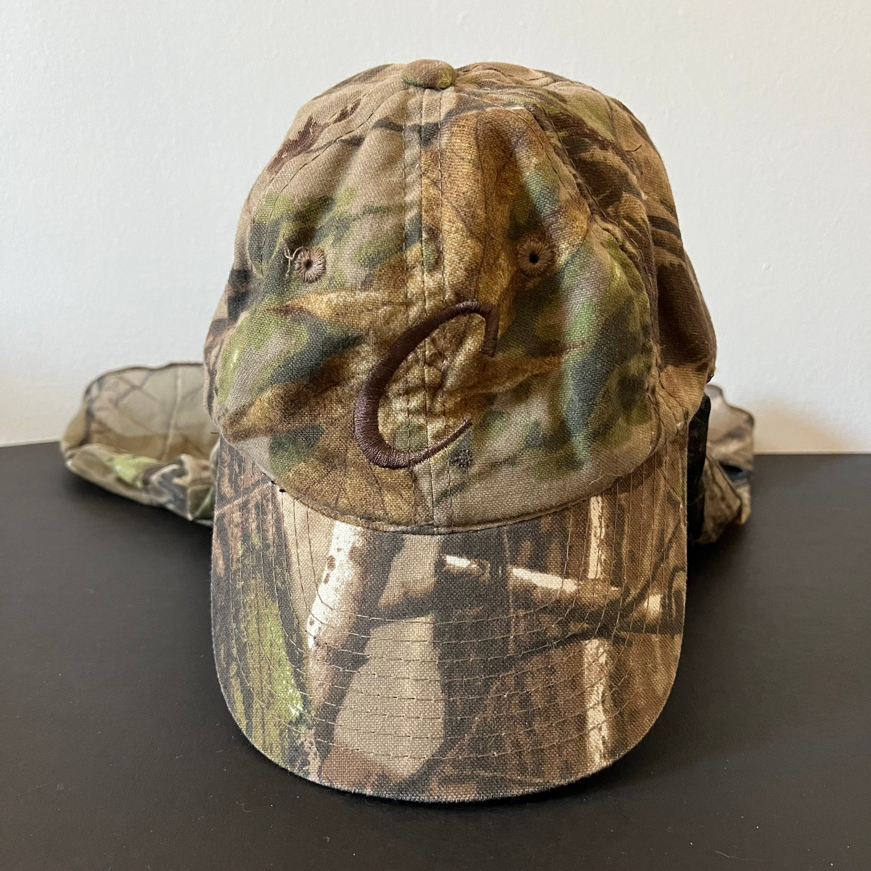 Custom Camo Leather Patch Hat Mossy Oak Realtree Laser Engraved Custom  Company Logo Hunting Promotional Gift Personalized Unisex Trucker Cap 