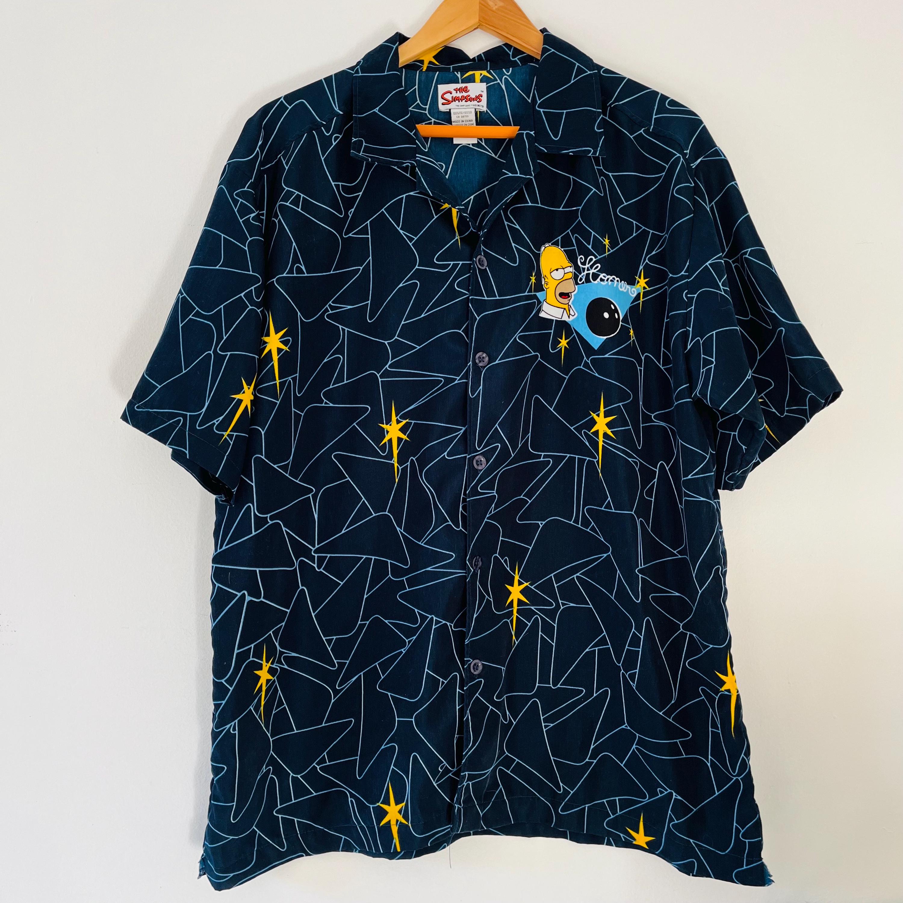 レア】2002年Simpsons シンプソンズ ボウリングシャツ L〜XL