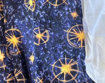Saia de cama de solteiro vintage dos anos 90, sol, lua, estrela, celestial, whimsigoth, fairycore, roupa de cama, decoração para casa Y2K