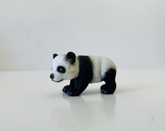Vintage 2003 Schleich Panda Cub Retired Animal Figures Imaginary Play Animals Diorama Collectible Toy Animals