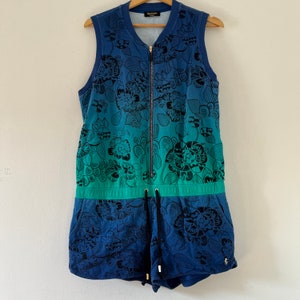 Vintage Juicy Couture Black Label Y2K Fashion Romper size XL 90&#39;s Style