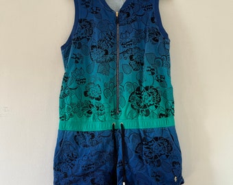 Vintage Juicy Couture Black Label Y2K Fashion Romper size XL 90's Style