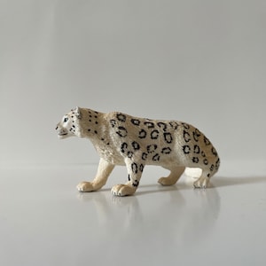 Schleich Snow Leopard Figurine Jouet Plastique Caoutchouc Animal Figure Tigres Jouet Collectionneurs