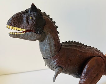 Jurassic Carnotaurus Toro grand dinosaure jouet en plastique figurine articulée Dino