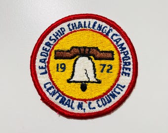 Vintage 1972 Scouts Führung Herausforderung Camporee Central EC Rat Gestickter Emblem-Aufnäher