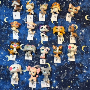 LPS Littlest Pet Shop Figure Pick Your Own Pick A Pet Dogs and Puppies Rare HTF Licking Dog Chihuahua Skinny Dog