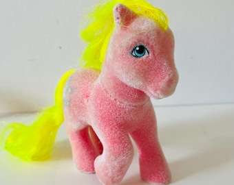 Vintage 1980er Jahre My Little Pony G1 Shady So Soft Flocked Earth Pony MLP Sammlerpony