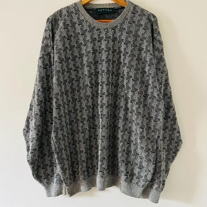 Vintage 1980&#39;s Tundra Canada Coogi Style Textured 3D Knits Pullover Sweater Size XLT