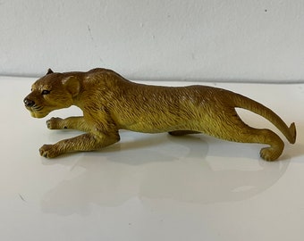 Vintage AAA Lioness Toy Rubber Animals Imaginary Play Collectible Animal Figures