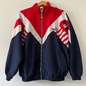Vintage Puma Windbreaker Jacket size Small