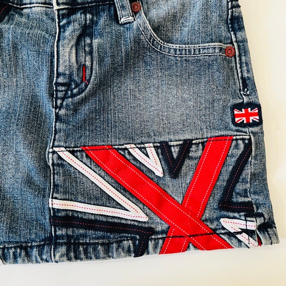 Vintage Y2K 90's Pepe Jeans London Union Jack Den… - image 5