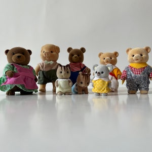 Vintage Sylvanian Calico Critters Lot of 8 Sweet Animals Bears Pigs Koalas