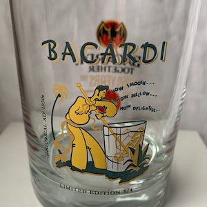 Szklanka do koktajli Bacardi Edycja limitowana 3/4 Bacardi Together 150 lat Bacardi Rum Reklama historyczna Lata 30. XX wieku