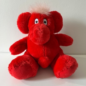 Vintage Kodak Film Kolorkins Red Fantasy Creature from 1999 Kosmic Kodak Canada Centennial Plush Stuffed Toy