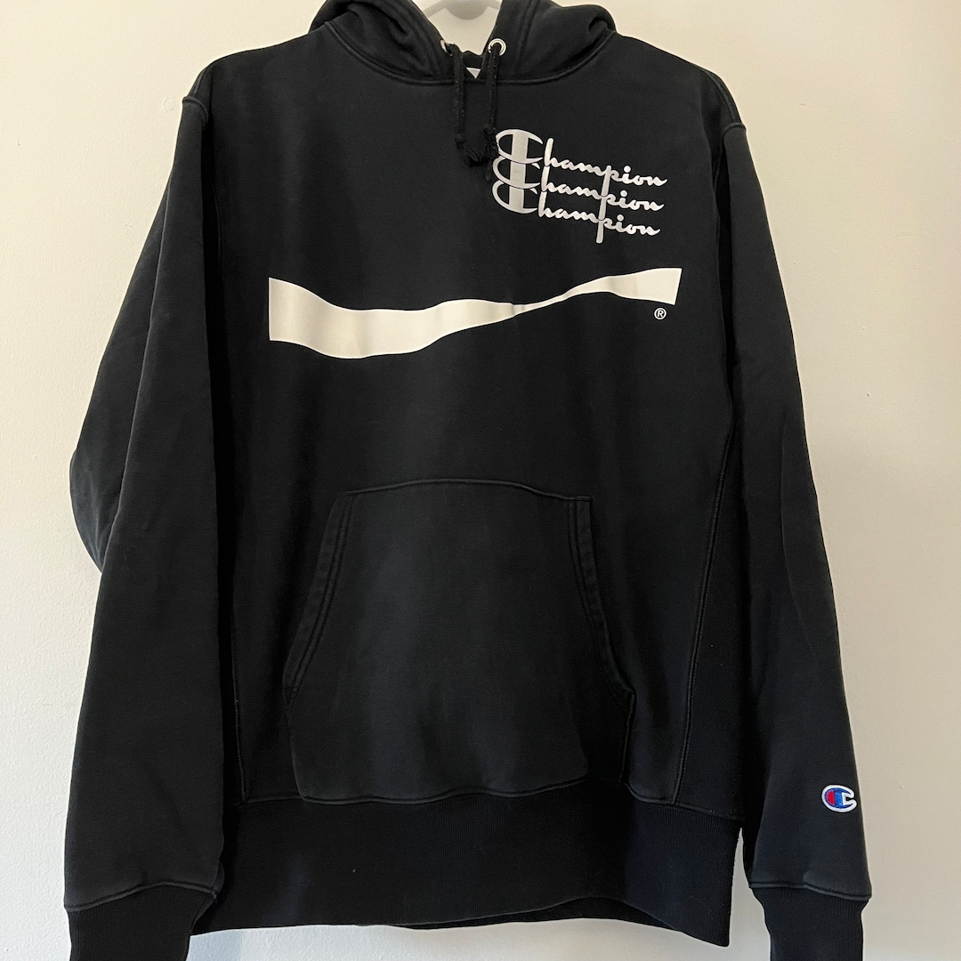 Vintage Champion Coca cola Logo Print Sweatshirt Hoodie Size Large