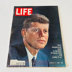 Vintage Life Magazine August 4th 1961 John F Kennedy