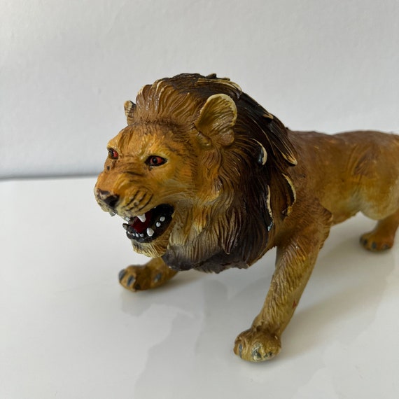 Vintage Animal Toy AAA Toys Rubber Large Male Lion Rare Etsy UK
