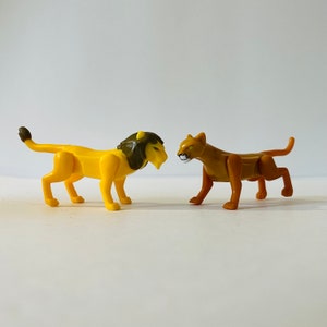 Vintage 1970’s Playmobil Little People Zoo Lion and Lioness - Klicky Collectible