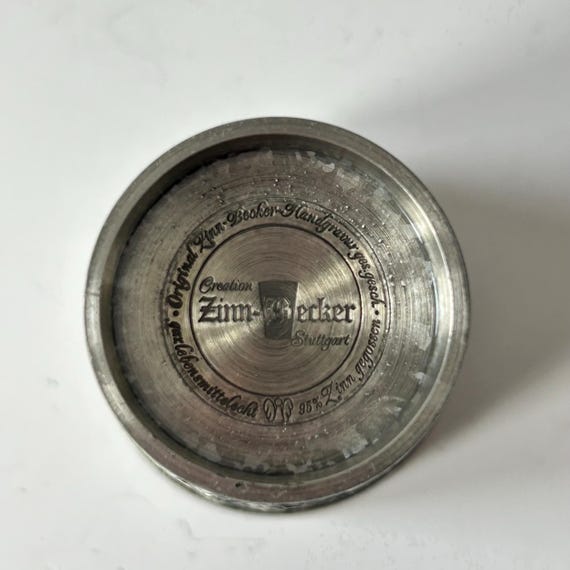 Vintage Rein Zinn Becker Stuttgart German Pewter Tumbler Cup