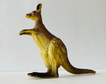 Vintage AAA Large Kangaroo Toy Plastic Rubber Animal