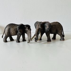 Lot De Figurines Schleich éléphants – Vintage 2000, Très Bon état, Collection Animaux