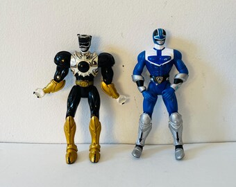 Vintage 2000 Bandai Action Figures Power Rangers Wild Force i Time Force 5.5 cala Action Figure