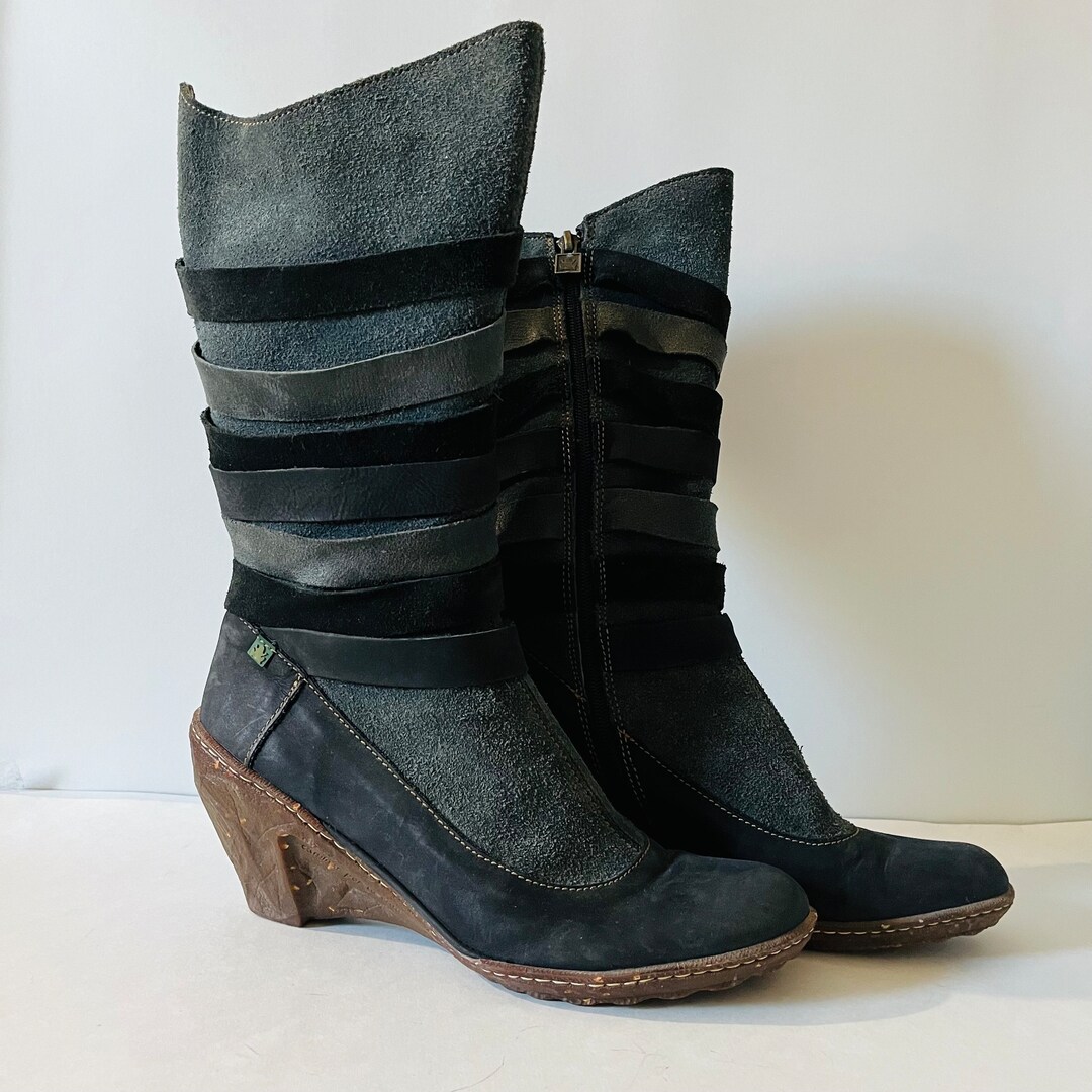 EL NATURALISTA Women's Leather Heel Boot – NF71 Style, Waterproof Leather, Made In Spain | Comfort Height Boot - View #8