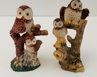ヴィンテージ彫刻フクロウの置物3体セット - Etsy 日本