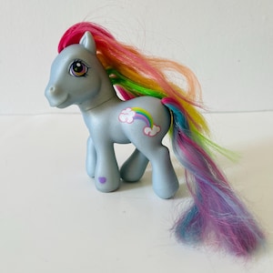 Vintage My Little Pony  Figure MLP Rainbow Dash Brushable Pony MLP Collectible