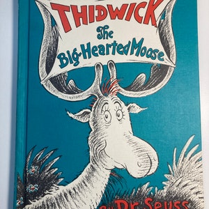 Vintage Dr. Seuss Rare Thidwick The Big Hearted Moose 1948 Renewed 1976 Hardcover Kinderbuch