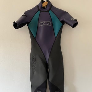 Vintage Bare Neoprene Wetsuit Force 3/2 Convertible size 7-8 Diving Gear