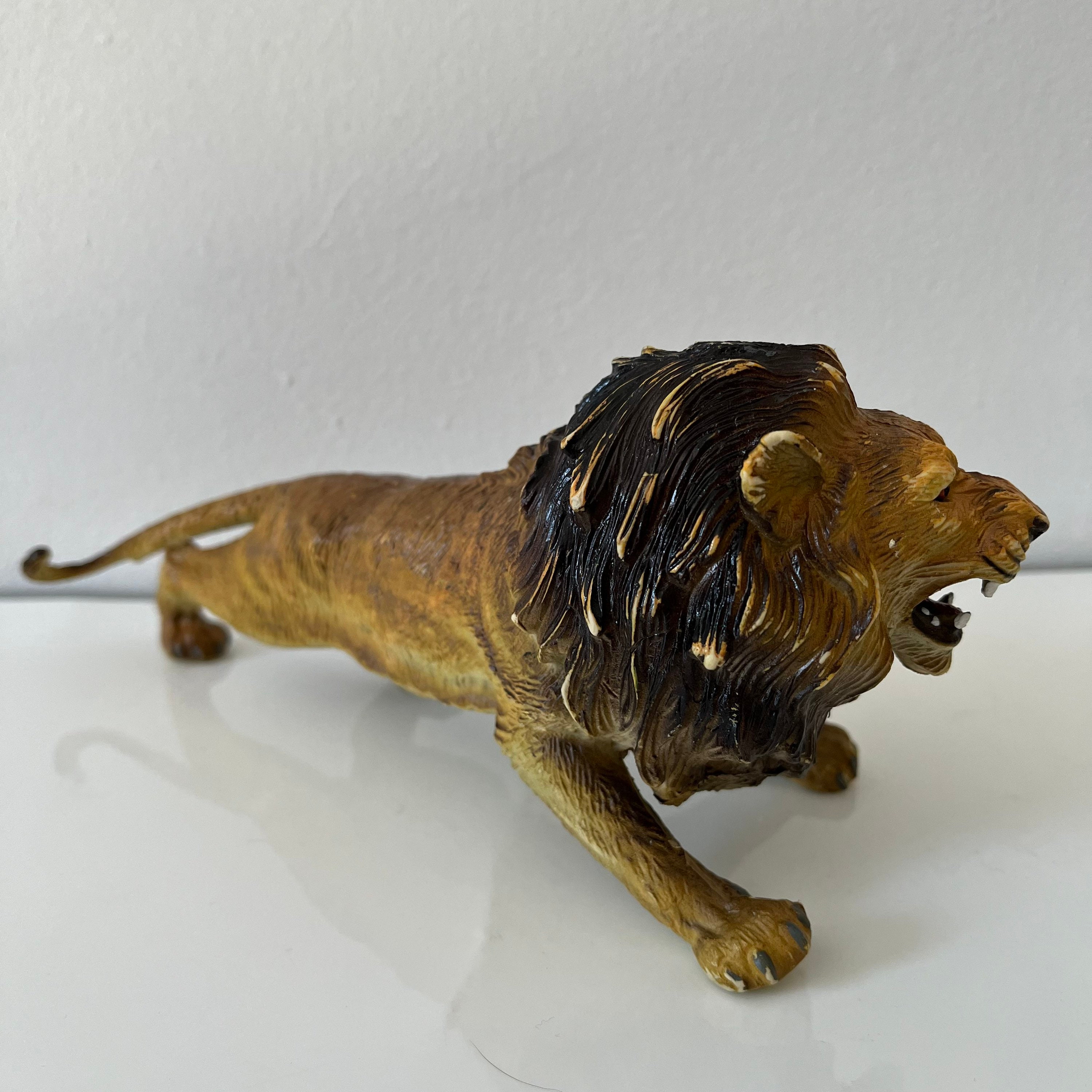 Vintage Animal Toy AAA Toys Rubber Large Male Lion Rare Etsy UK