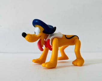 Vintage Disney Pluto Figure PVC Cake Topper Rare Vintage Toy