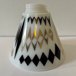 Vintage MCM Mid Century Modern Atomic Glass Lamp Base 1950&#39;s