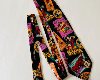 古着 ビンテージ 90s ミッキーマウス シルク silk ネクタイ 美品 希少 ミッキーマウス ネクタイ - メルカリ