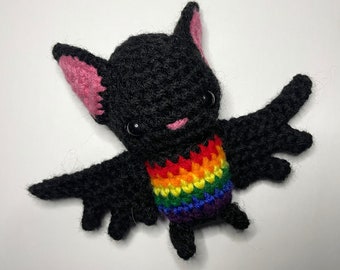 Rainbow Pride Bat - Pride Bat - Queer Pride Bat - LGBTQIA Pride Bat - LGBTQ Pride Bat - Rainbow Bat