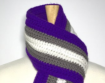 Greysexual  Pride Scarf - Graysexual Pride Scarf - Grey-sexual Pride scarf - Gray-sexual Pride Scarf