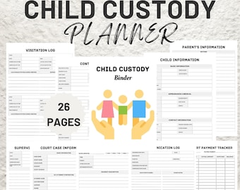 Child Custody Planner | Editable Co-Parenting Binder (Digital Download)