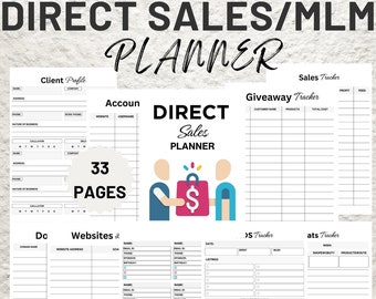 Direct Sales MLM Planner Template (Printable)