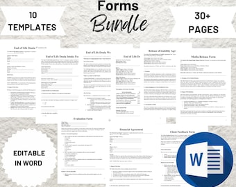 End of Life Planner – Fillable & Printable Medical, Legal, and Financial Organizer (PDF Binder)