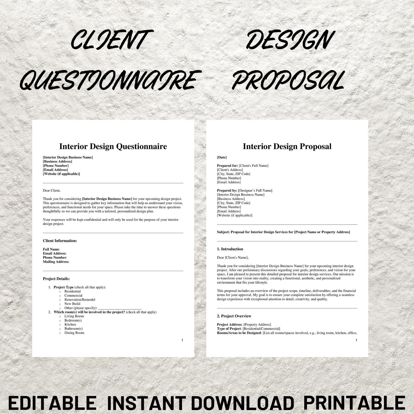 Interior Designer Contract/agreement, Freelance Interior Designing ...
