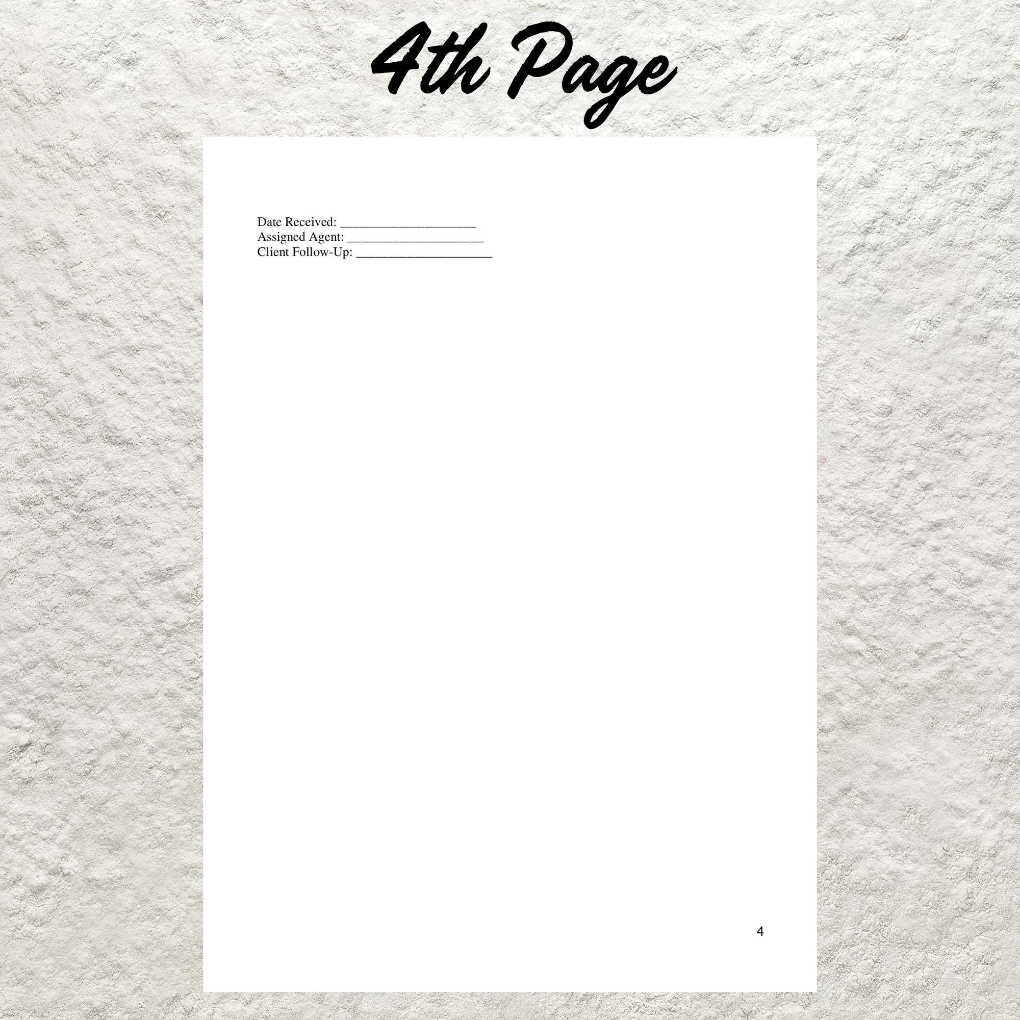 Travel Agent Client Intake Form Template Editable Client Travel Inquiry ...