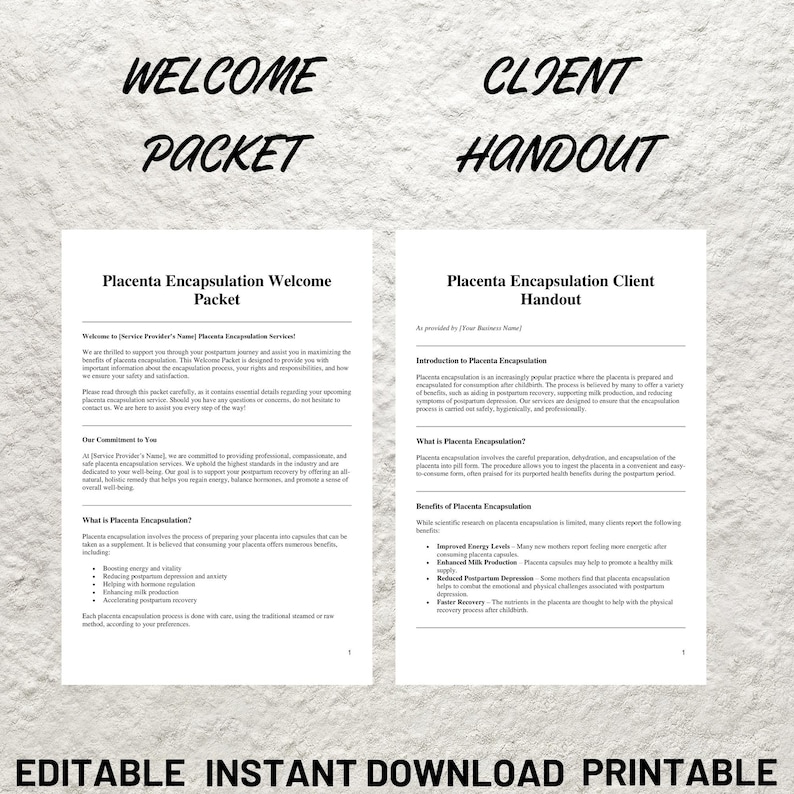 Placenta Encapsulation Business Startup, Placenta Encapsulation ...