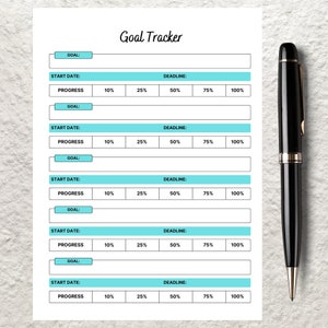 Smart Goals Planner Worksheet Printable Goal Setting Worksheet Template ...