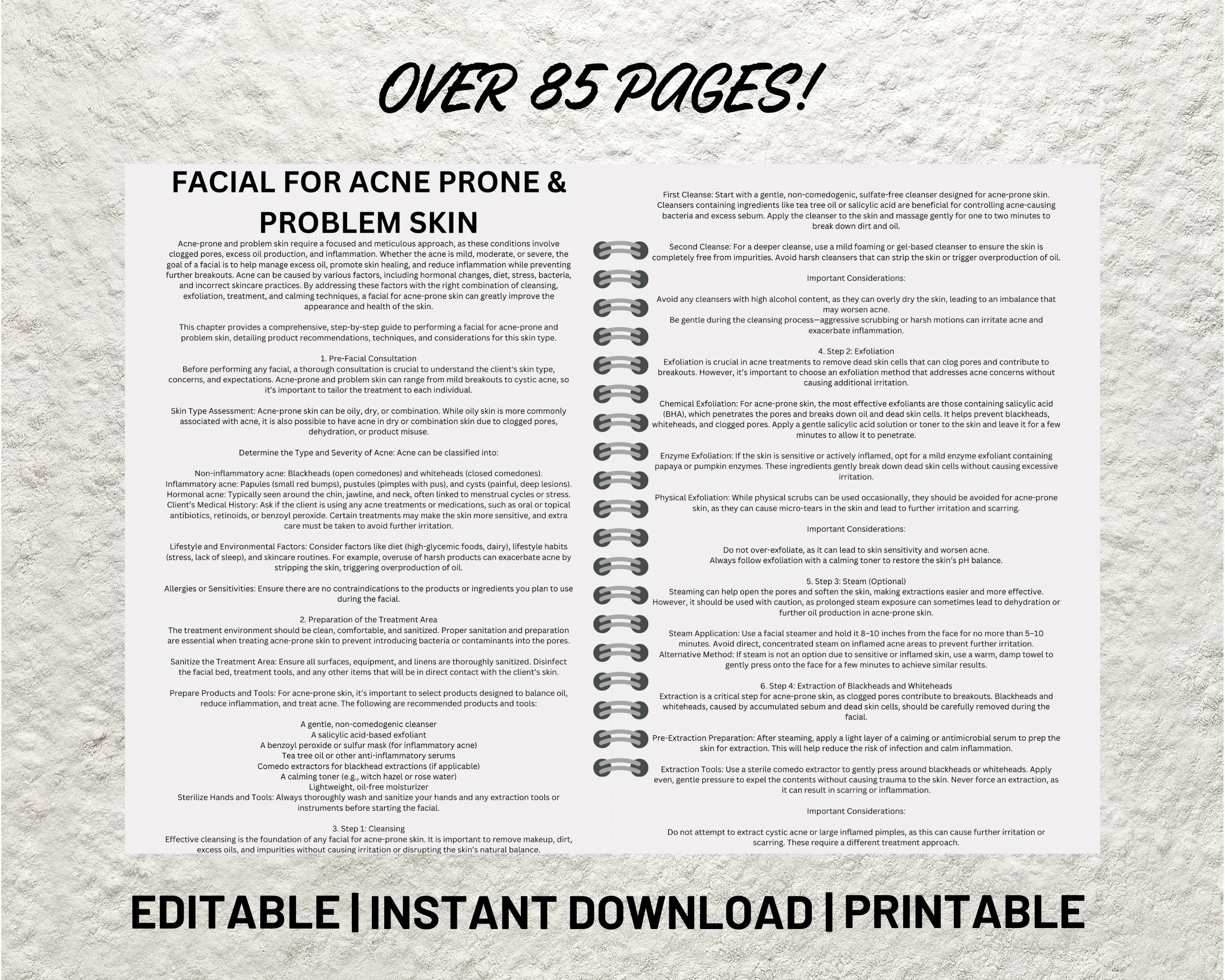 Facial Treatments Training Manual: Skincare Course Guide - Canva ...