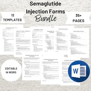 semaglutide consent forms Weight Loss Injection Consent Form Template