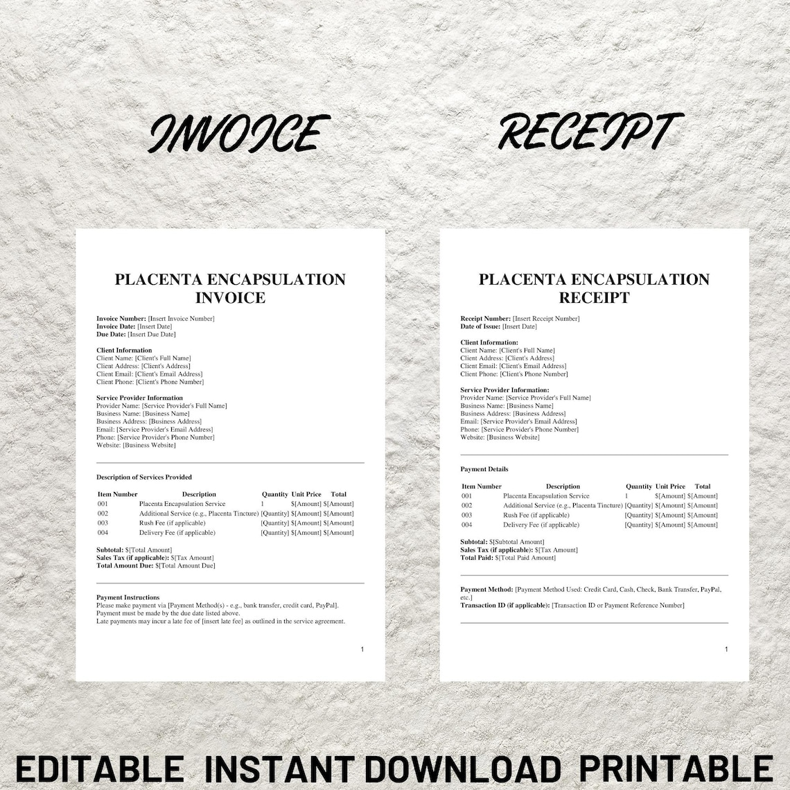 Placenta Encapsulation Business Startup, Placenta Encapsulation ...