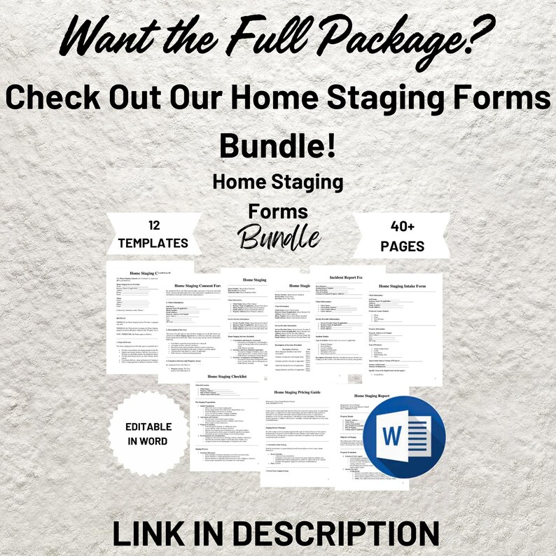 Home Staging Agreement Template Editable Home Staging Contract Home Staging Agreement Template Editable Home Staging Contract