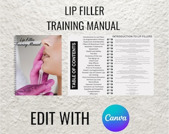 Lip Filler Training Manual, Augmentation Techniques, Edit in Canva